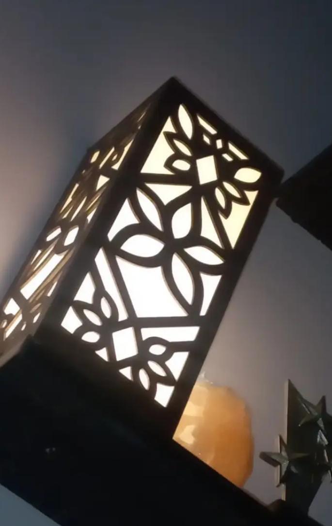 New Design Wooden Lamp With Laser Cutting