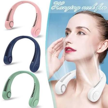 Portable Neck Fan, Hands-Free Wearable Bladeless Fan - USB Rechargeable Personal Cooling Fan